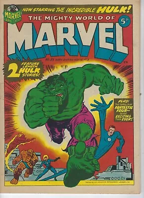 Buy MIGHTY WORLD OF MARVEL # 33 - 19 May 1973 High Grade- Hulk, Fantastic Four • 7.95£