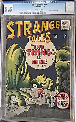 Buy Strange Tales #79  (Atlas Comics 1960) CGC 5.5 • 275£