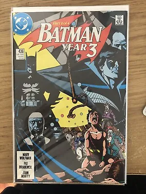 Buy BATMAN 436 To 439. DC COMICS 1989 YEAR THREE STORYLINE. COMPLETE SET • 28£