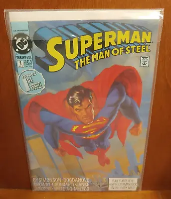 Buy Superman The Man Of Steel #1 July 1991 Dc Comics 48 Page 1st Issue Fabulous • 3.56£