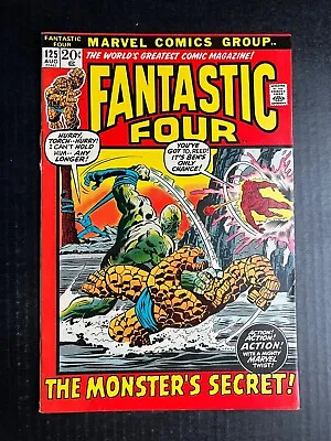 Buy FANTASTIC FOUR #125 August 1972 1st Monthly Written By Stan Lee • 44.77£