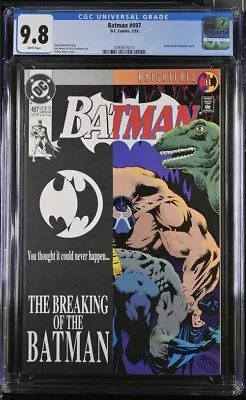 Buy Batman 497 CGC 9.8  Bane Breaks Batman's Back 1993 • 71.72£