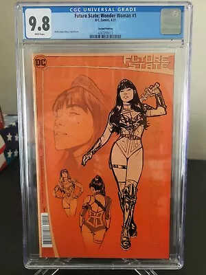 Buy Future State Wonder Woman #1 Cgc 9.8 Graded 1st Full Yara Flor 2nd Print Variant • 44.77£