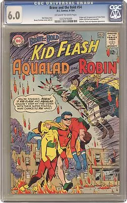 Buy Brave And The Bold #54 CGC 6.0 1964 0202976009 1st App. And Origin Teen Titans • 398.33£