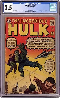 Buy Incredible Hulk #3 CGC 3.5 1962 4111999006 • 920.70£