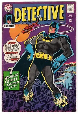 Buy Detective Comics No 368 Oct 1967 (FN-) (5.5) DC, Silver Age • 23.99£