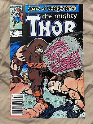 Buy The Mighty Thor #411 (Marvel, December 1989) 1st Cameo Appearance New Warriors • 23.65£