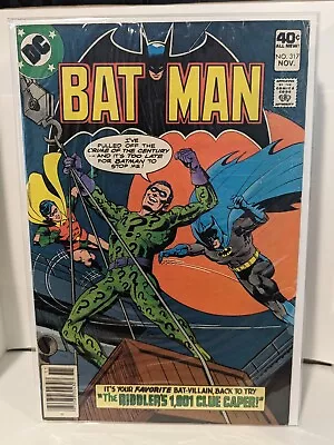Buy Batman 317 Bronze Age 1979 DC Comics FN Giordano Riddler Cvr • 7.99£