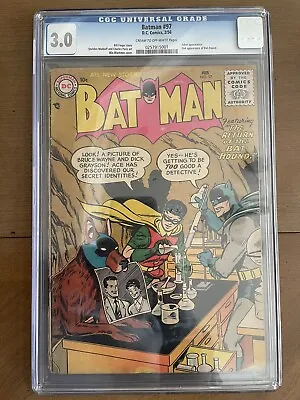 Buy Batman #97 CGC 3.0 FEB 1956 Joker Appearance 2nd Ace Bat-Hound League Super Pets • 402.13£