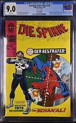 Buy Amazing Spider-Man # 129 / The Spider # 130, Williams 1979, CGC 9.0, 1st Punisher • 568£