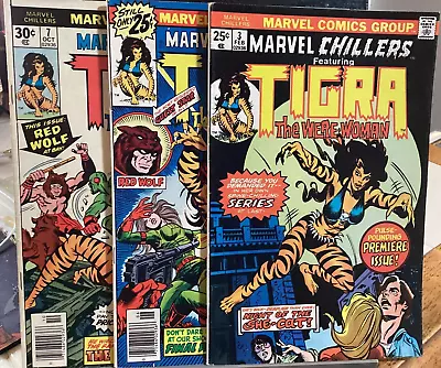 Buy Marvel Chillers #3 5 7 Tigra Werewoman Marvel 1976 Origin Bronze Age • 23.64£