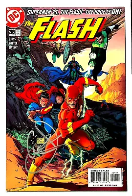 Buy The Flash #209 Flash Superman Race Signed By Geoff Johns DC Comics 2004 • 14.22£