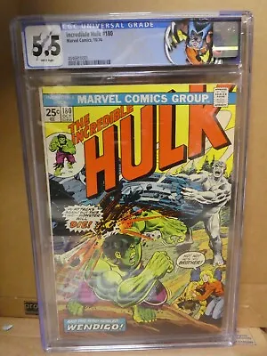 Buy Marvel Comics Hulk 180 1st Appearance Wolverine Custom Label 5.5 CGC 1974 • 799.99£