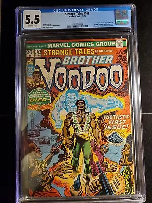 Buy Strange Tales 169 CGC 5.5, Marvel 1973, 1st App Of Brother Voodoo Jericho Drumm • 237.18£