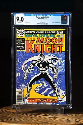 Buy MARVEL SPOTLIGHT MOON KNIGHT #28 June 1976 CGC 9.0 White Pages KEY ISSUE • 200.88£