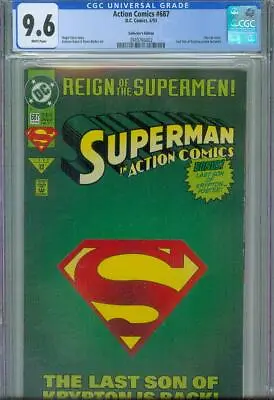 Buy Action Comics #687 Cgc 9.6, 1993, Collector's Edition, New Case • 43.97£