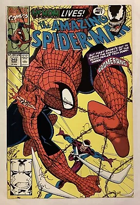 Buy Amazing Spider-man 345, 1991, 2nd Appearance Cletus Kasady, Venom Appearance, NM • 31.66£