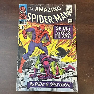 Buy Amazing Spider-Man #40 (1966) - John Romita Cover! Green Goblin! • 116.46£