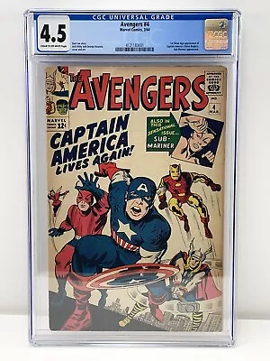 Buy Avengers #4 1964 CGC 4.5 • 1,498.09£
