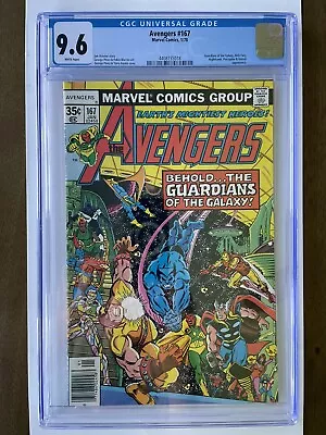 Buy Avengers #167 (Jan 1978) CGC 9.6 ~ White Pages, Just Graded. • 110.69£