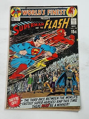 Buy World's Finest Comics 198 3rd Superman Vs Flash Pt 1 Early Bronze Age 1970 • 24.12£