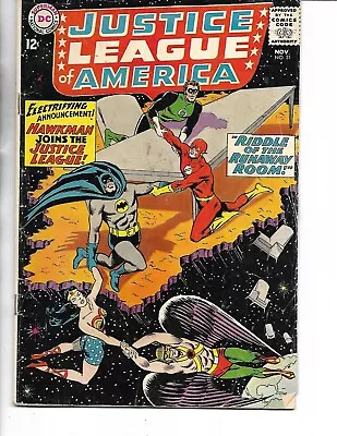 Buy Justice League Of America #31 - Good Plus Cond.  Hawkman Joins Jla!! • 19.19£