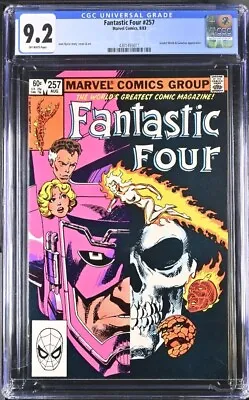 Buy Fantastic Four #257 Cgc 9.2, 1983, Scarlet Witch & Galactus Appearance • 43.45£