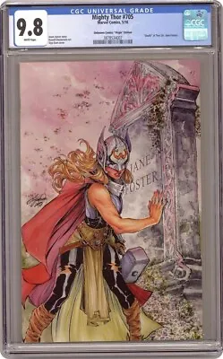 Buy Mighty Thor #705 CGC 9.8 Siya Oum Unknown Virgin Variant Death Of Jane Foster • 72.31£