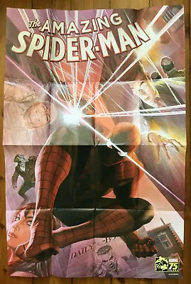 Buy AMAZING SPIDER-MAN #1 ROSS 75TH ANNIVERSARY MARVEL POSTER (24  X 36 ) FOLDED • 9.94£