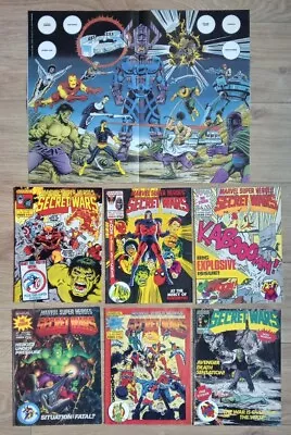 Buy Marvel Secret Wars Comics #2 #3 #5 #7 #9 #11 Complete Free Gift Set 1985 • 70£
