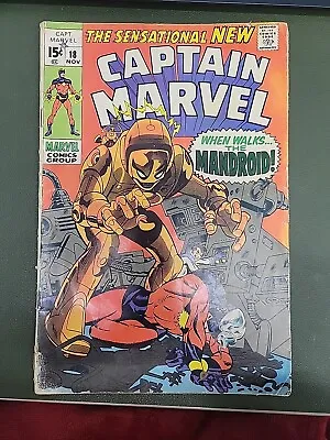 Buy Captain Marvel #18_november 1969  When Walks...the Mandroid _silver Age • 19.88£
