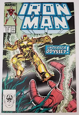 Buy Iron Man #218 (Marvel Comics, 1987) 1st Deep Sea Armor • 3.15£