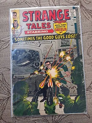 Buy Strange Tales #138 (1965) MEGA KEY! 1st App Of Eternity, Starring Sgt Nick Fury! • 39.52£