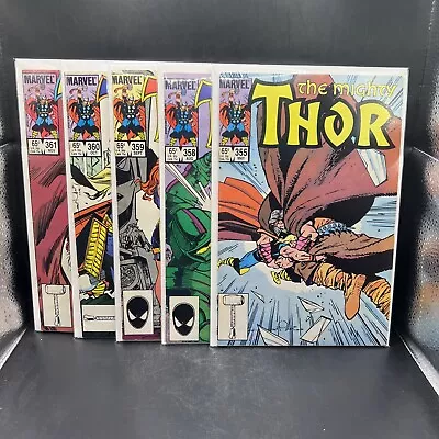 Buy Marvel Comics: Thor (5 Book Lot) Issue #’s 355 358 359 360 & 361 (B59)(25) • 13.43£