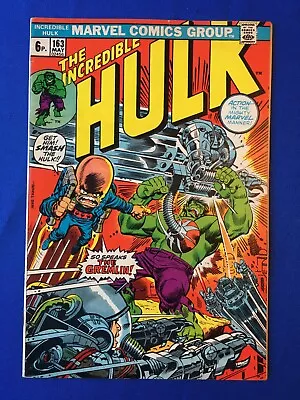 Buy Incredible Hulk #163 VFN- (7.5) MARVEL ( Vol 1 1973) • 16£