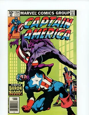 Buy Captain America #254 - To Battle Baron Blood! (9.2) 1981 • 15.21£