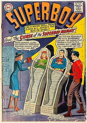 Buy Superboy #123 Curse Of The Superboy Mummy! Curt Swan! DC Comics 1965 FN/FN+ • 6.37£