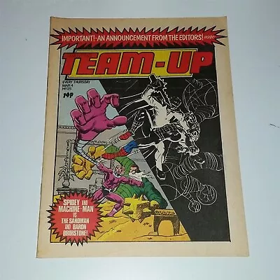 Buy Marvel Team Up #25 4th March 1981 Spiderman Sandman British Weekly Comics ^ • 5.99£
