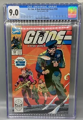 Buy G.I. Joe: A Real American Hero #102 - 1990 - Marvel Comics - CGC 9.0 • 79.66£