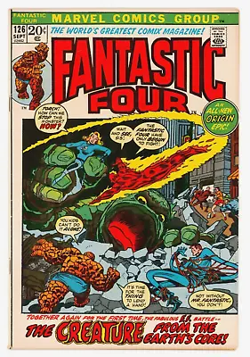 Buy Fantastic Four #126 VFN- 7.5 Versus The Mole Man • 39£