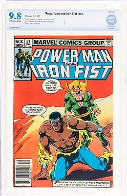 Buy Power Man And Iron Fist #81 (1982) CBCS 9.8 NEWSSTAND Bronze Age Marvel Cgc 1 • 116.15£