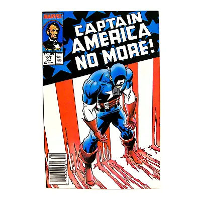 Buy  CAPTAIN AMERICA  Issue #332 (Aug 1987, Marvel Comics) F. CAP's Resignation • 7.91£