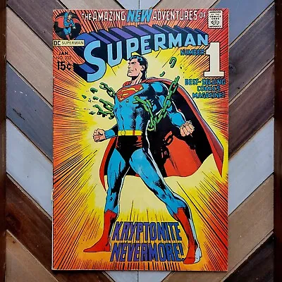 Buy SUPERMAN #233 VG (DC 1971) Iconic NEAL ADAMS Cover  KRYPTONITE NO MORE!  • 107.21£