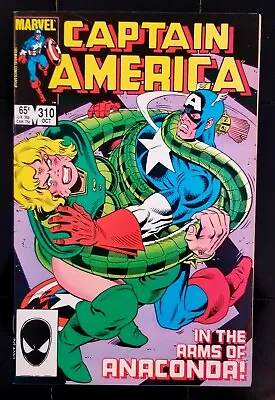 Buy Captain America #310/ KEY-1st Appearance Serpent Society & Diamondback & Others • 11.89£