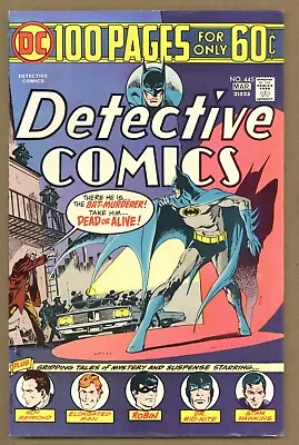 Buy Detective 445 VG+ Batman Robin 100 Pgs Aparo Cover! Dr. Mid-Nite 1975 DC U567 • 12.64£