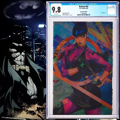 Buy CGC 9.8 Batman #92 Convention Edition Foil Variant Punchline 2020 White Pages • 140.11£