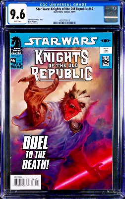 Buy Star Wars: Knights Of The Old Republic #46 CGC 9.6 (Oct 2009, Dark Horse) Miller • 38.38£