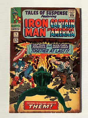 Buy Tales Of Suspense #78 1966 Featuring Iron Man And Captain America • 40.03£