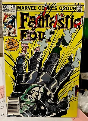 Buy Fantastic Four #258 Sept 1983 NM- 9.2 Dr. Doom Newsstand Marvel • 11.81£