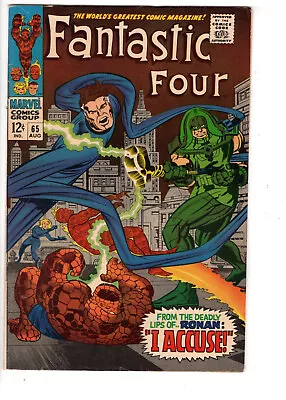 Buy Fantastic Four #65 (1967) - Grade 7.0 - 1st Appearance Of Ronan The Accuser! • 80.06£